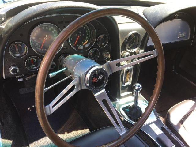 1967 blue Chevrolet Corvette Convertible