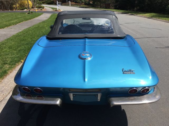1967 blue Chevrolet Corvette Convertible