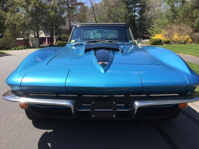 1967 blue Chevrolet Corvette Convertible