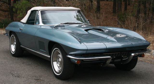 1967 Blue Chevrolet Corvette Convertible