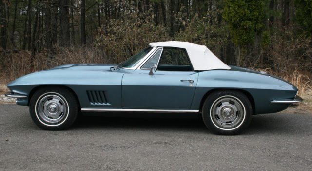 1967 Blue Chevrolet Corvette Convertible