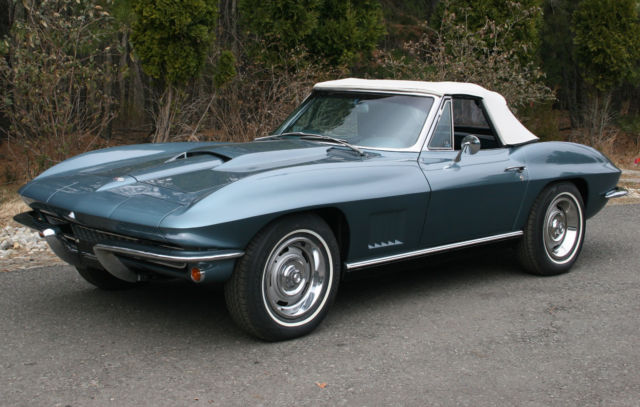 1967 Blue Chevrolet Corvette Convertible