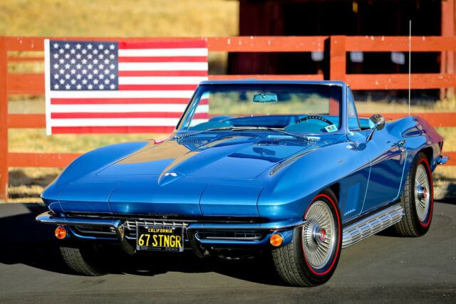 1967 Marina Blue Chevrolet Corvette Convertible