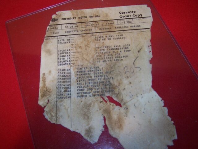 1967 Burgundy Chevrolet Corvette Convertible