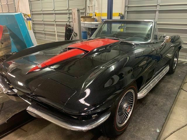 1967 Black Chevrolet Corvette Convertible