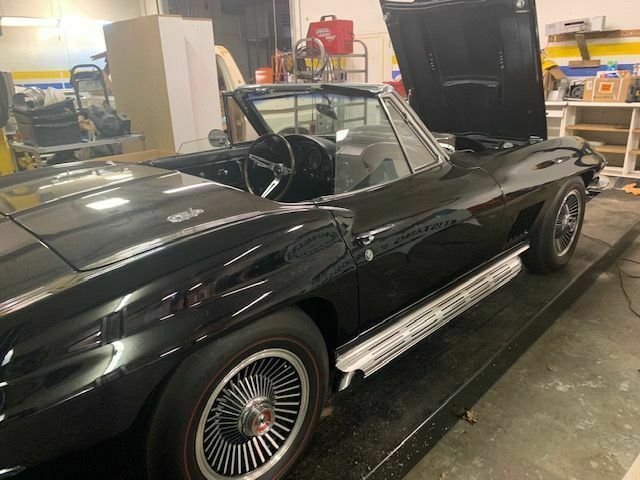 1967 Black Chevrolet Corvette Convertible