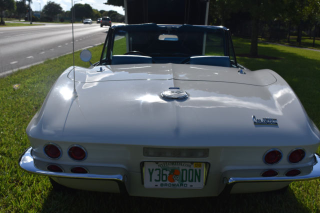 1967 White Chevrolet Corvette Convertible