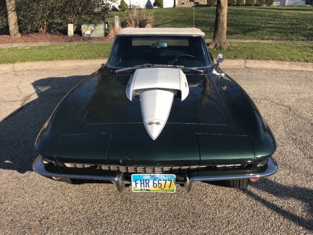 1967 Goodwood Green Chevrolet Corvette Convertible