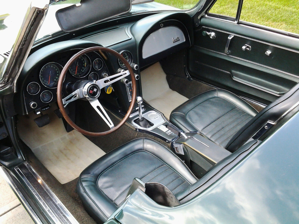 1967 Green Chevrolet Corvette Convertible