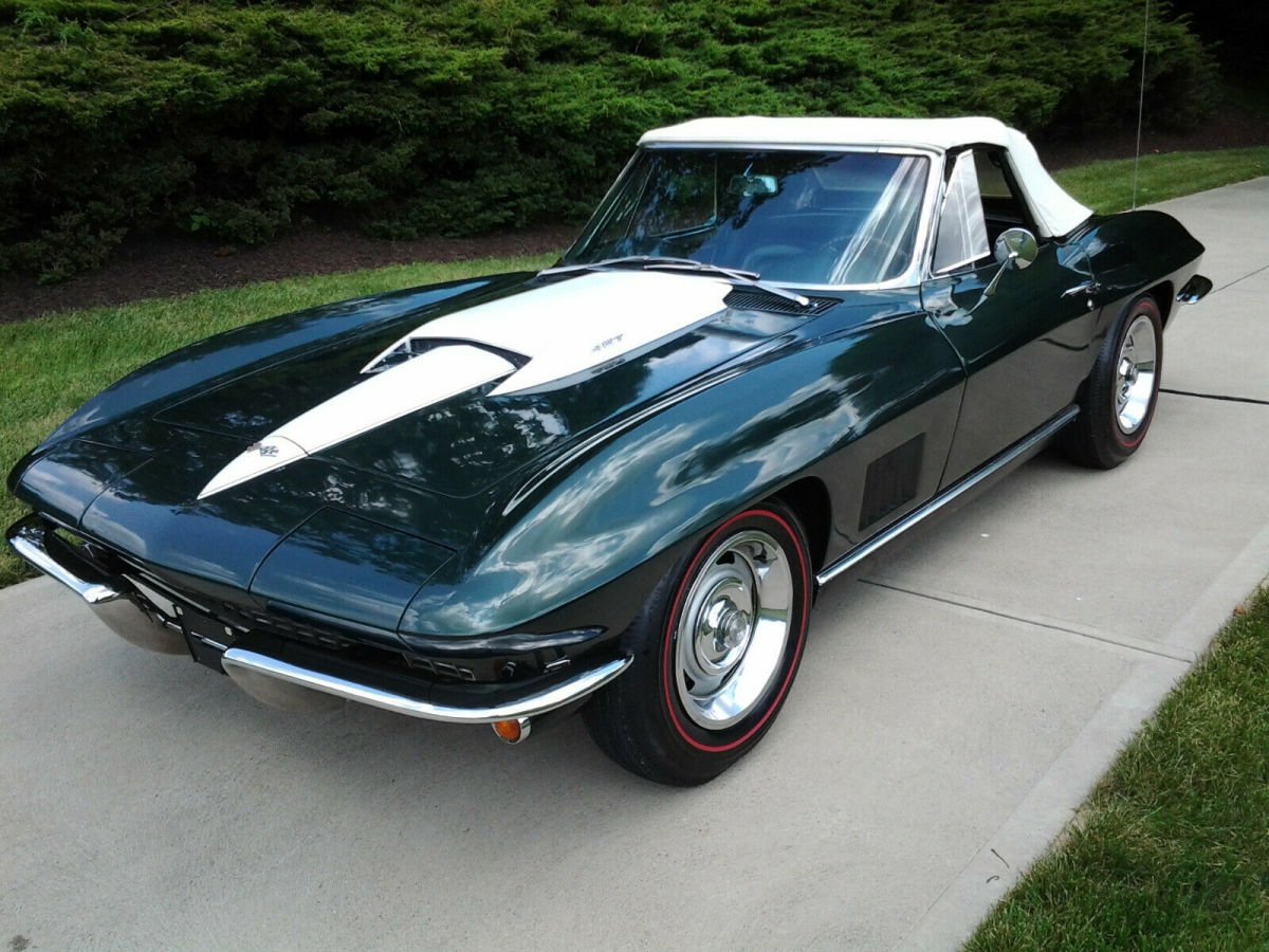 1967 Green Chevrolet Corvette Convertible
