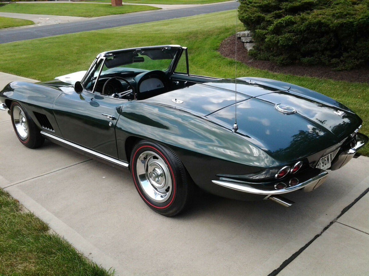1967 Green Chevrolet Corvette Convertible