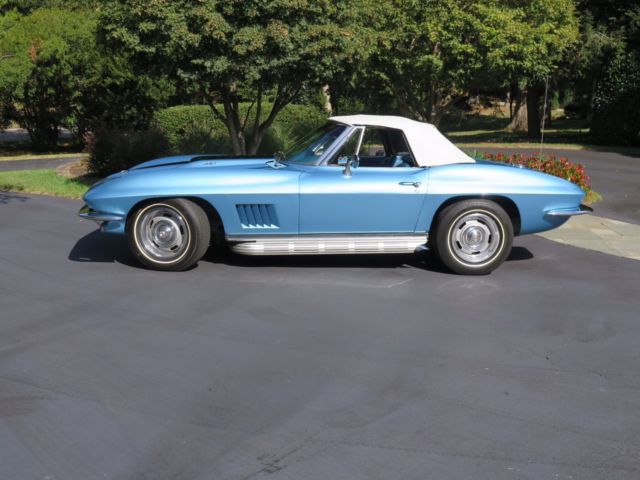 1967 Marina Blue Chevrolet Corvette Convertible