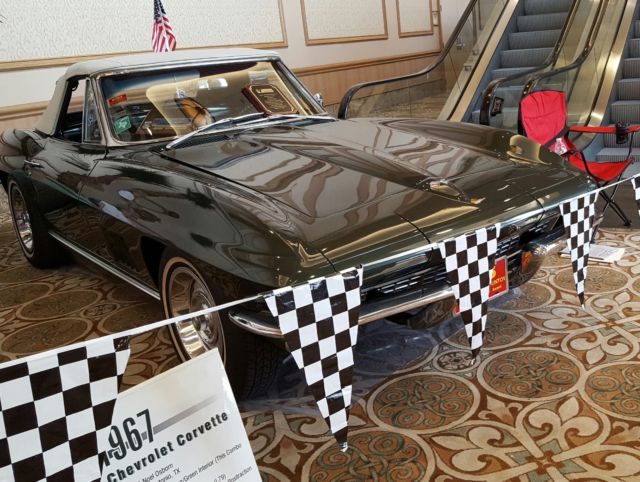1967 Green Chevrolet Corvette Convertible