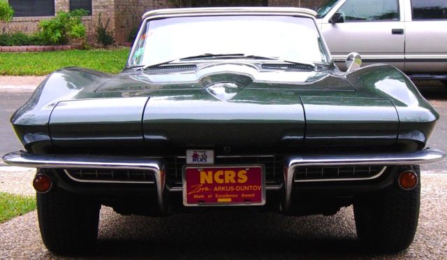 1967 Green Chevrolet Corvette Convertible
