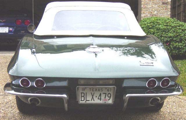 1967 Green Chevrolet Corvette Convertible