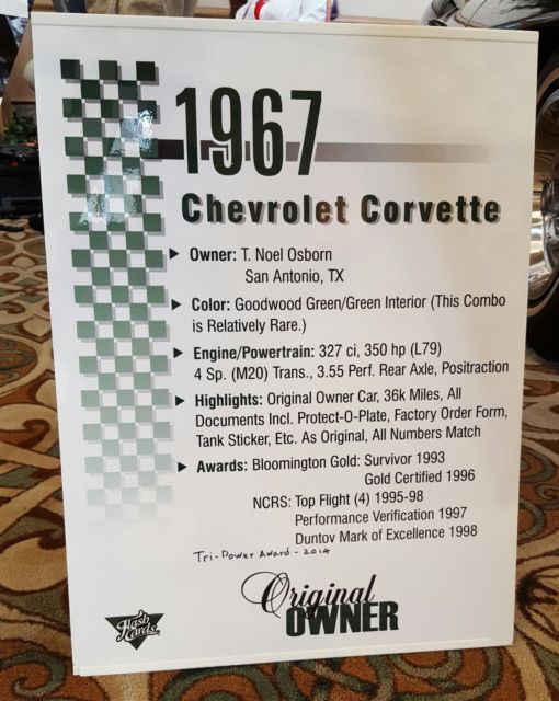 1967 Green Chevrolet Corvette Convertible