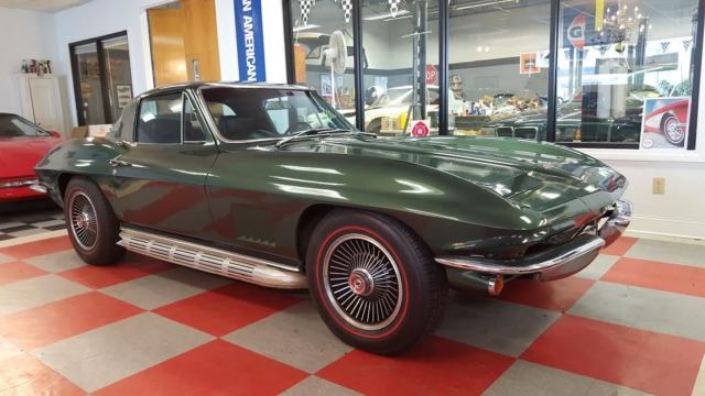 1967 Green Chevrolet Corvette Coupe