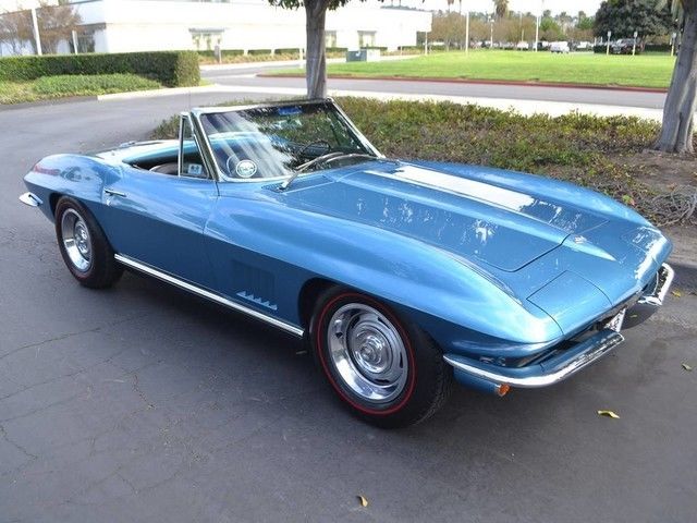 1967 Blue Chevrolet Corvette Convertible