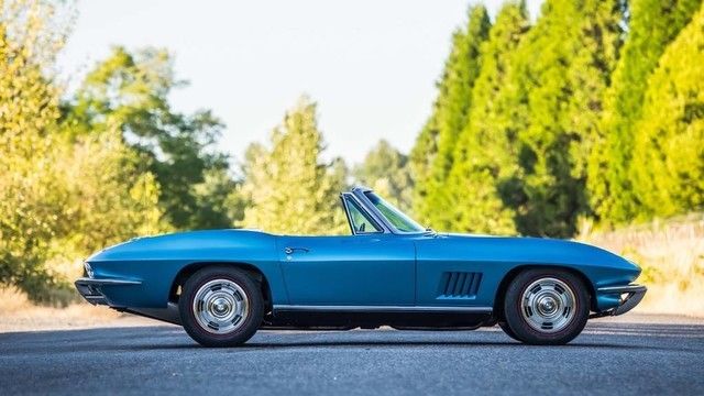 1967 Blue Chevrolet Corvette Convertible
