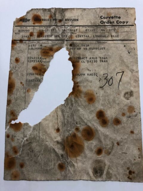 1967 Lynndale blue Chevrolet Corvette Coupe