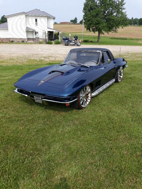 1967 Blue Chevrolet Corvette Convertible