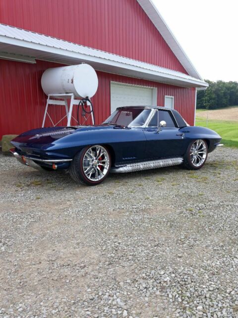 1967 Blue Chevrolet Corvette Convertible