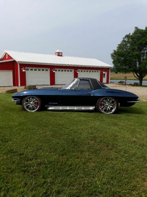 1967 Blue Chevrolet Corvette Convertible