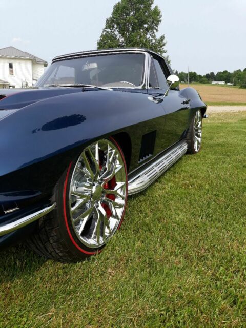 1967 Blue Chevrolet Corvette Convertible