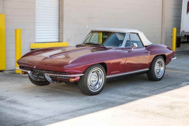 1967 Red Chevrolet Corvette Convertible