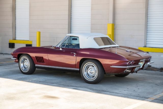 1967 Red Chevrolet Corvette Convertible