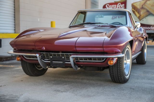 1967 Red Chevrolet Corvette Convertible