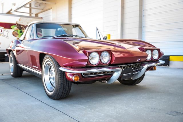 1967 Red Chevrolet Corvette Convertible