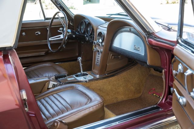 1967 Red Chevrolet Corvette Convertible