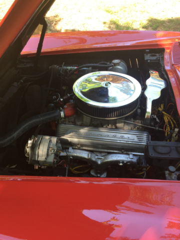 1967 Red Chevrolet Corvette Convertible