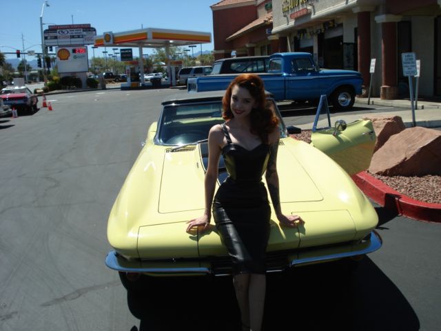 1967 Yellow Chevrolet Corvette Convertible