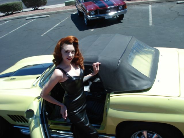 1967 Yellow Chevrolet Corvette Convertible