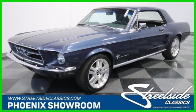 1967 Blue Ford Mustang