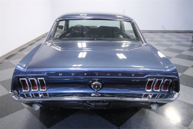 1967 Blue Ford Mustang