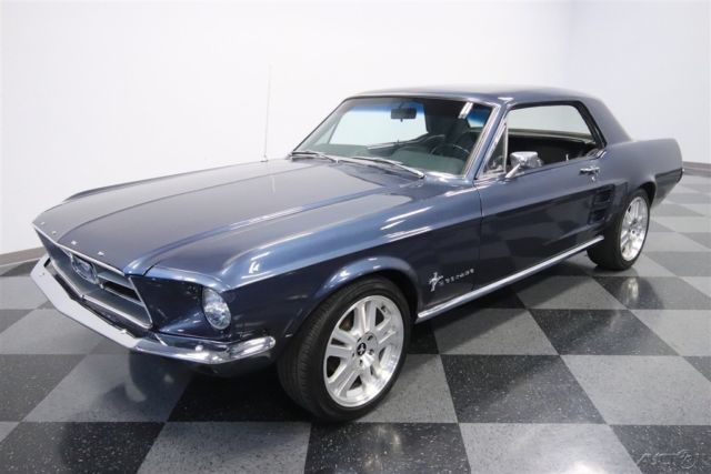 1967 Blue Ford Mustang