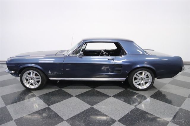 1967 Blue Ford Mustang