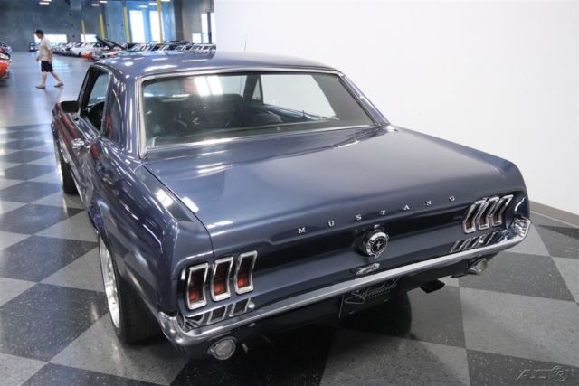 1967 Blue Ford Mustang