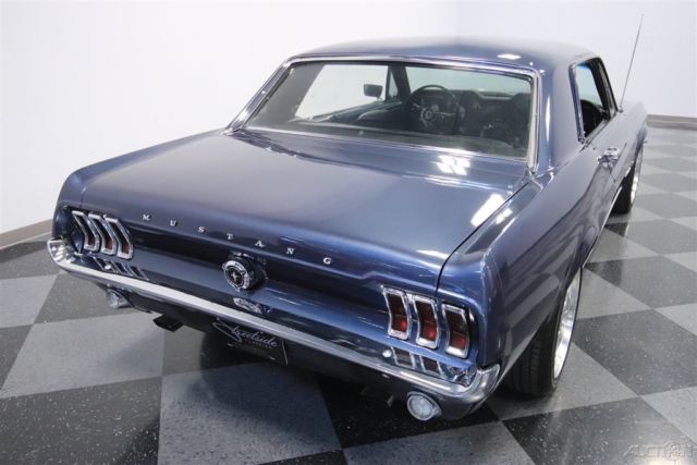 1967 Blue Ford Mustang