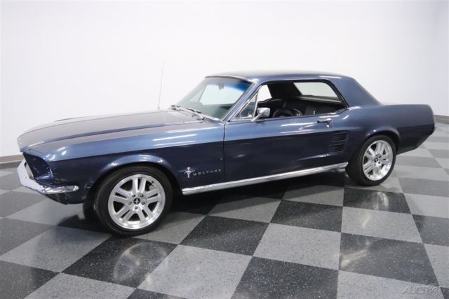 1967 Blue Ford Mustang