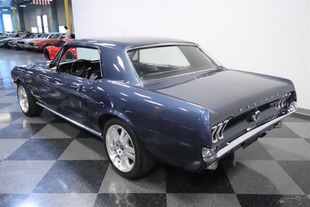 1967 Blue Ford Mustang