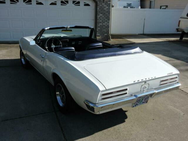 1967 White Pontiac Firebird Convertible