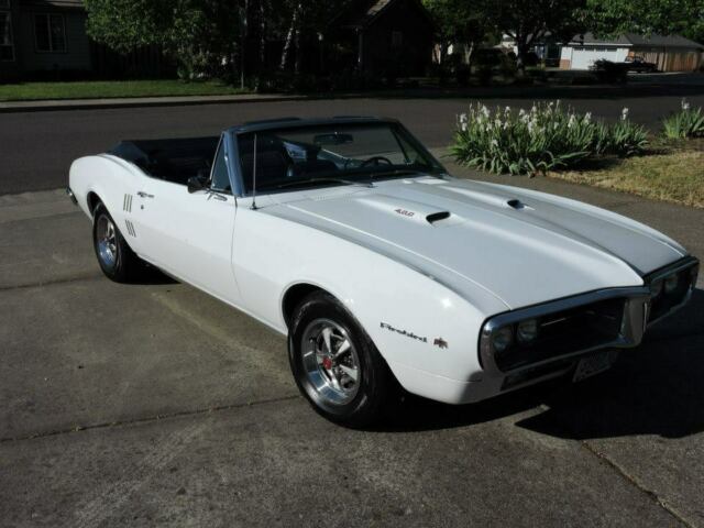 1967 White Pontiac Firebird Convertible
