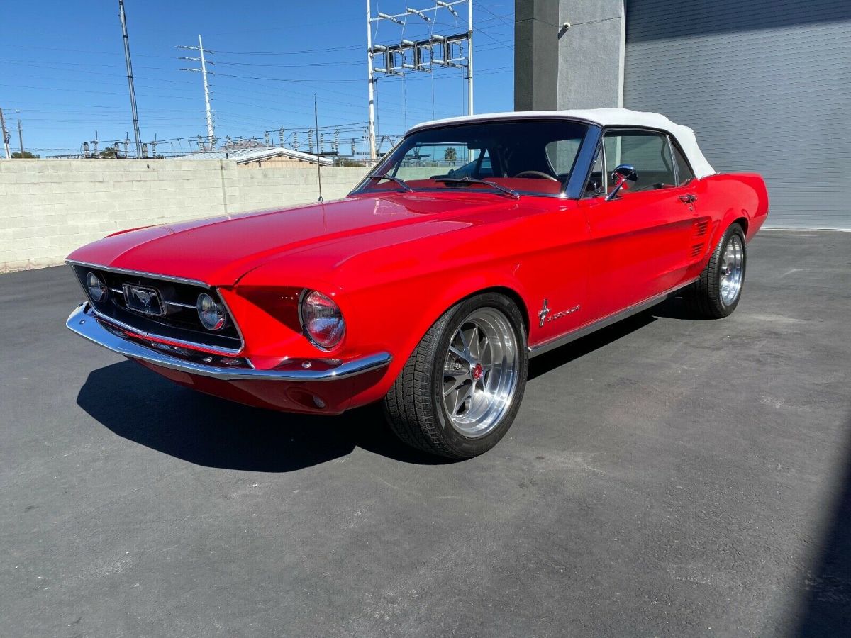 1967 Red Ford Mustang Convertible