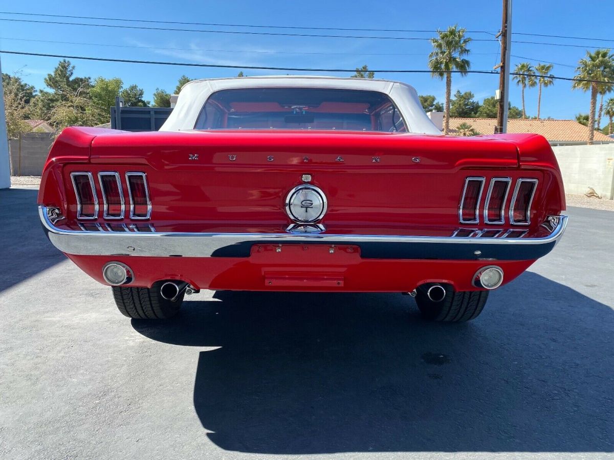 1967 Red Ford Mustang Convertible