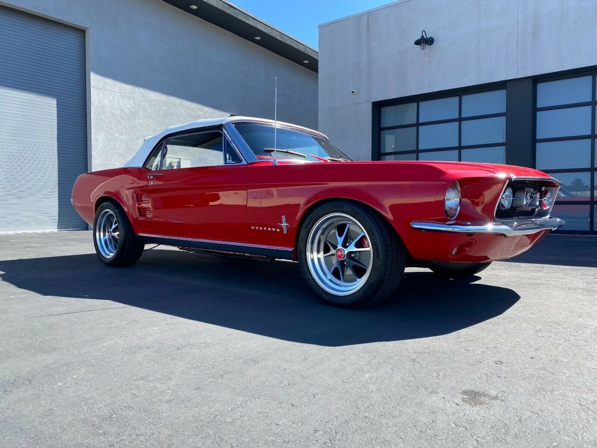1967 Red Ford Mustang Convertible