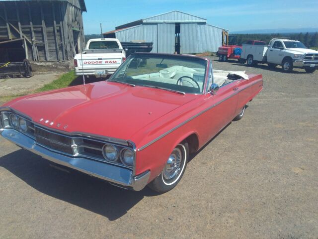 1967 Red Dodge Polara Convertible